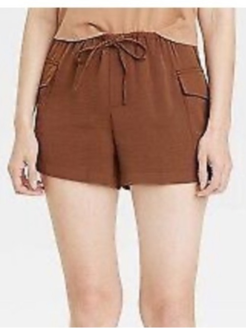 a new day Brown Cargo Drawstring Shorts